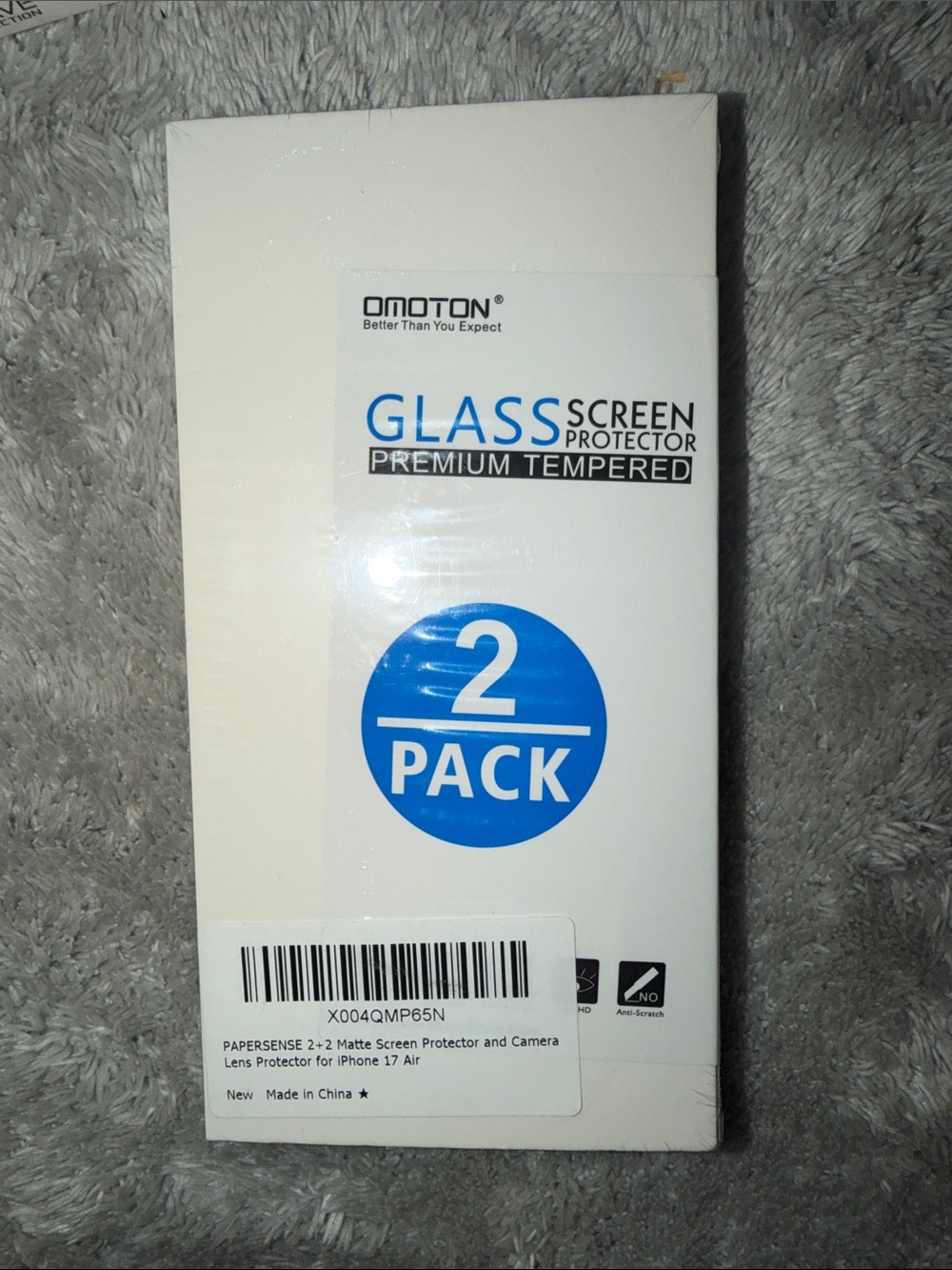 Glass Screen Protector and Camera Lens Protector for iPhone 17 Air